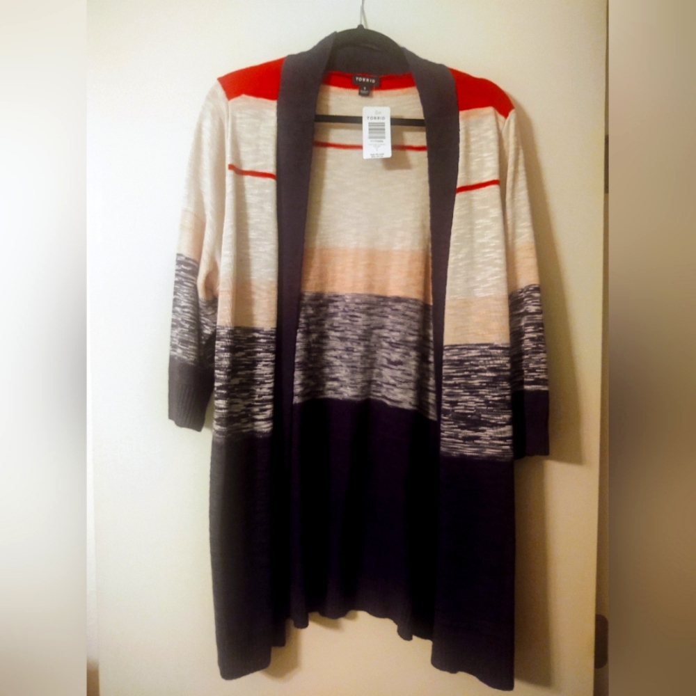 Multi strip kimono
